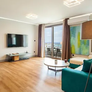 Minimal Loft Art With Sea View Over Harbour Apartment Iraklio